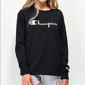 ✰ champion long sleeve tee ✰